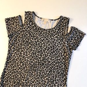 Michael Kors Leopard Print Mini Dress